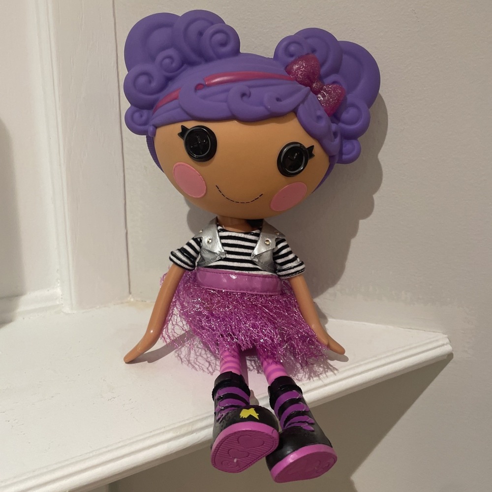 Lalaloopsy 12" Doll Storm E. Sky Rocker Musician Girl Purple Hair '20 Dressed